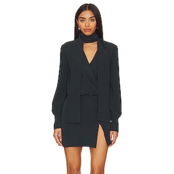 AMANDA UPRICHARD x REVOLVE Bronte Mini Dress in Black Forest - Picture 1 of 8